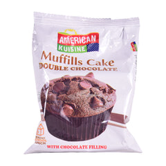 AMERICAN KUISINE MUFFILLS DOUBLE CHOCOLATE CAKE 28 GM Default Title - MamasJan GroceryFoods
