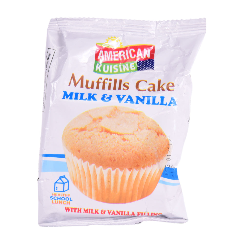 AMERICAN KUISINE MUFFILLE MILK AND VANILLA CAKE 28 GM Default Title - MamasJan GroceryFoods