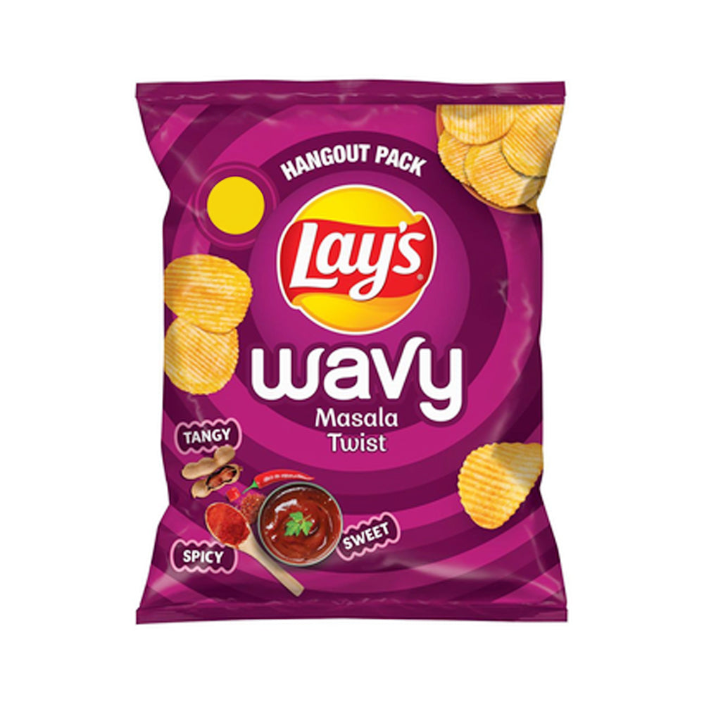 LAYS WAVY MASALA TWIST 45GM Default Title - MamasJan Grocery Food