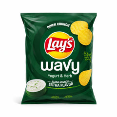 LAYS WAVY YOGURT & HERB 16GM Default Title - MamasJan GroceryFoods