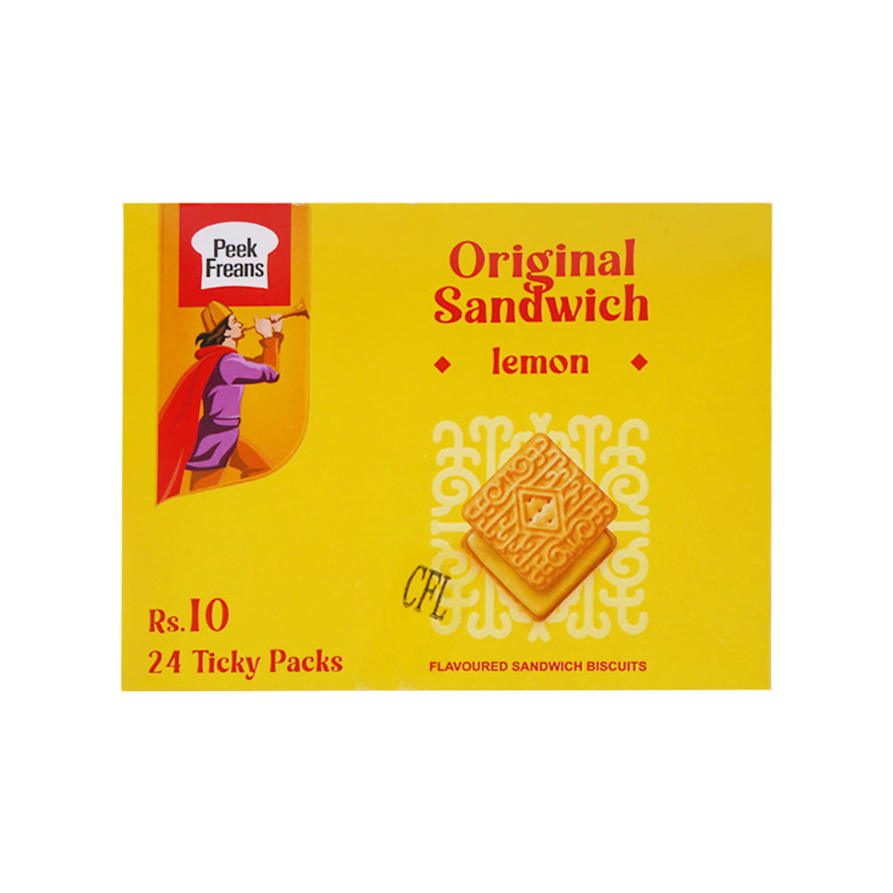 PEEK FREANS LEMON SANDWICH TICKY PACK 16 GM BOX 24PC Default Title - MamasJan GroceryFoods