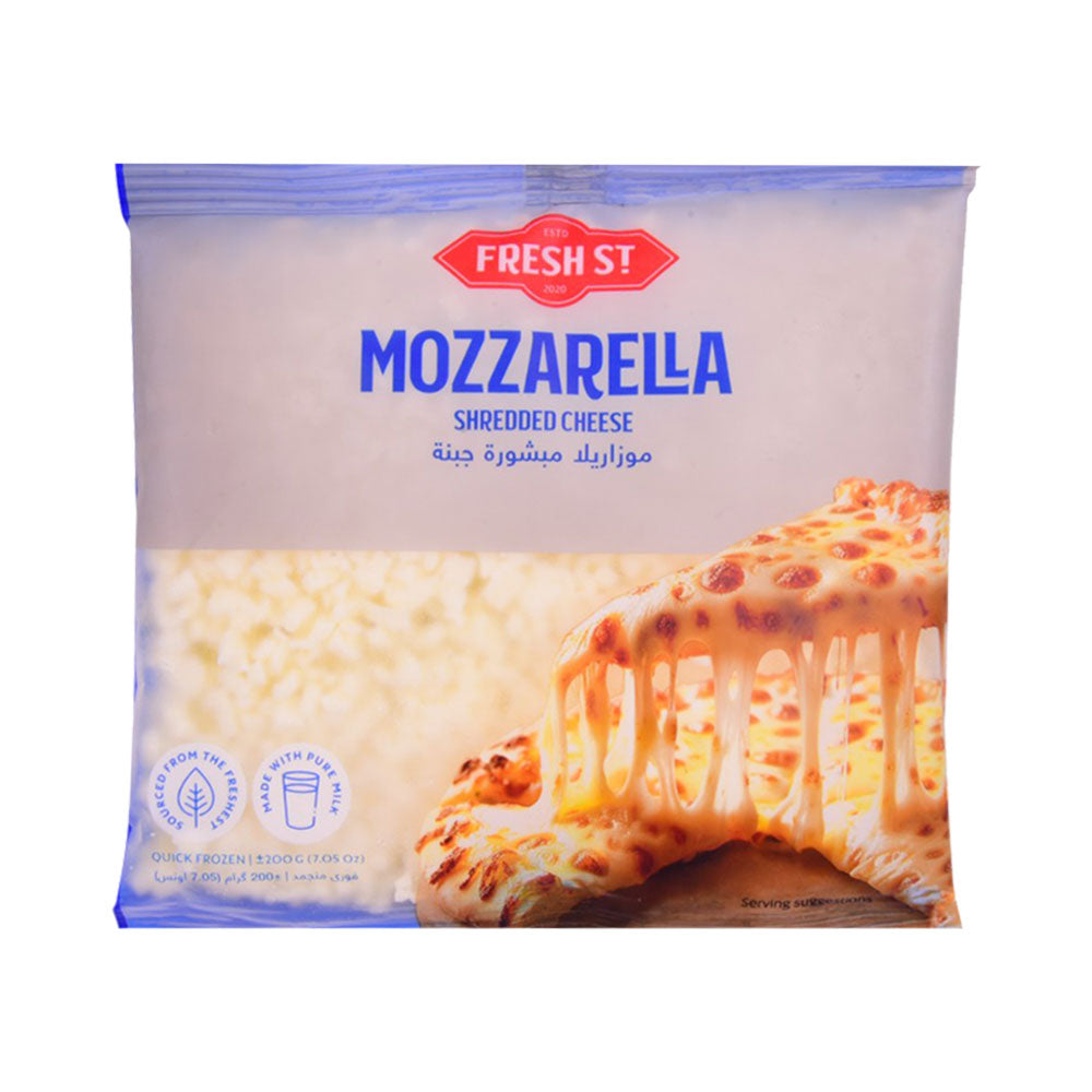 FRESH ST MOZZARELLA SHREDDED CHEESE 200GM Default Title - MamasJan Grocery