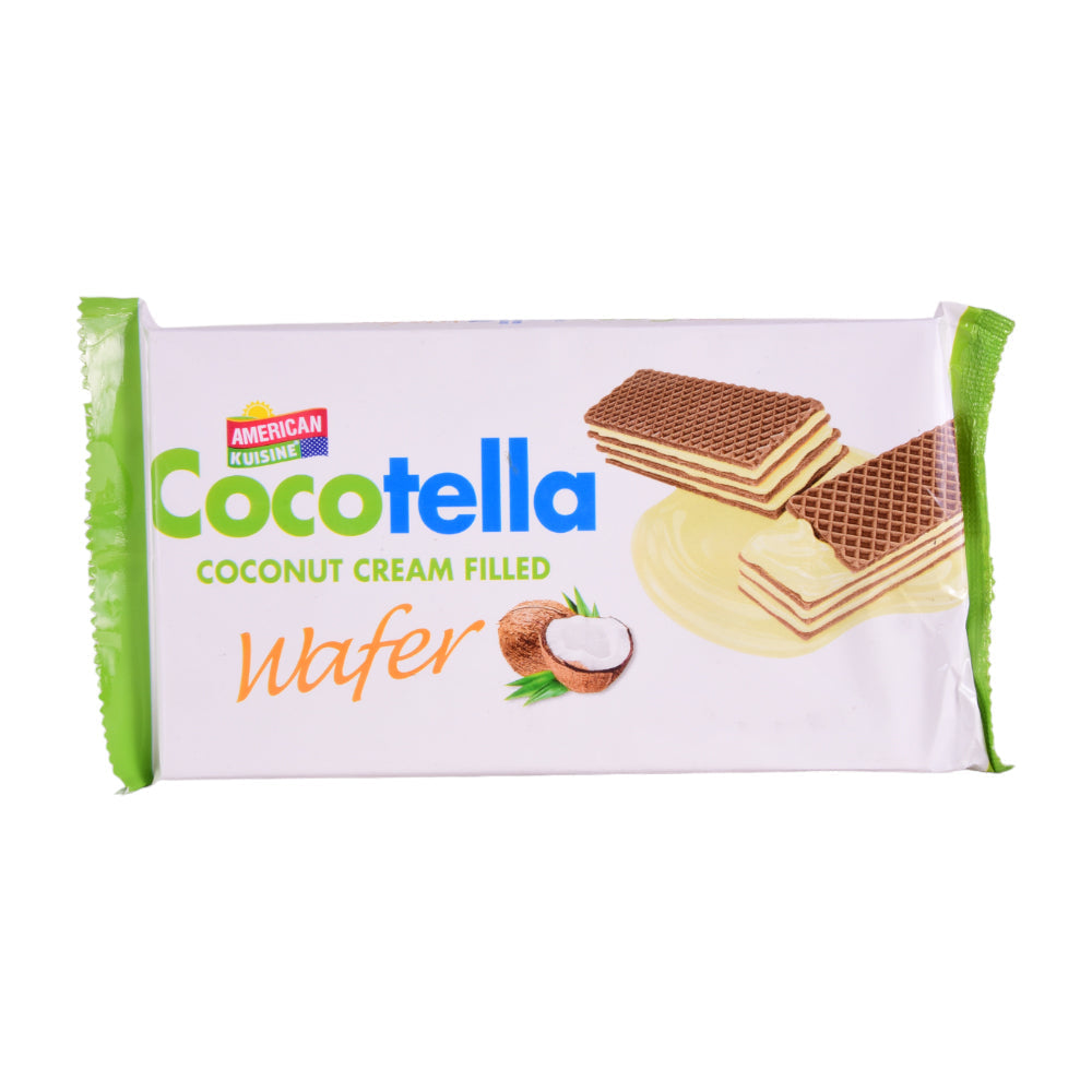 AMERICAN KUISINE COCONUT CREAM FILLED WAFER 100 GM Default Title - MamasJan Grocery