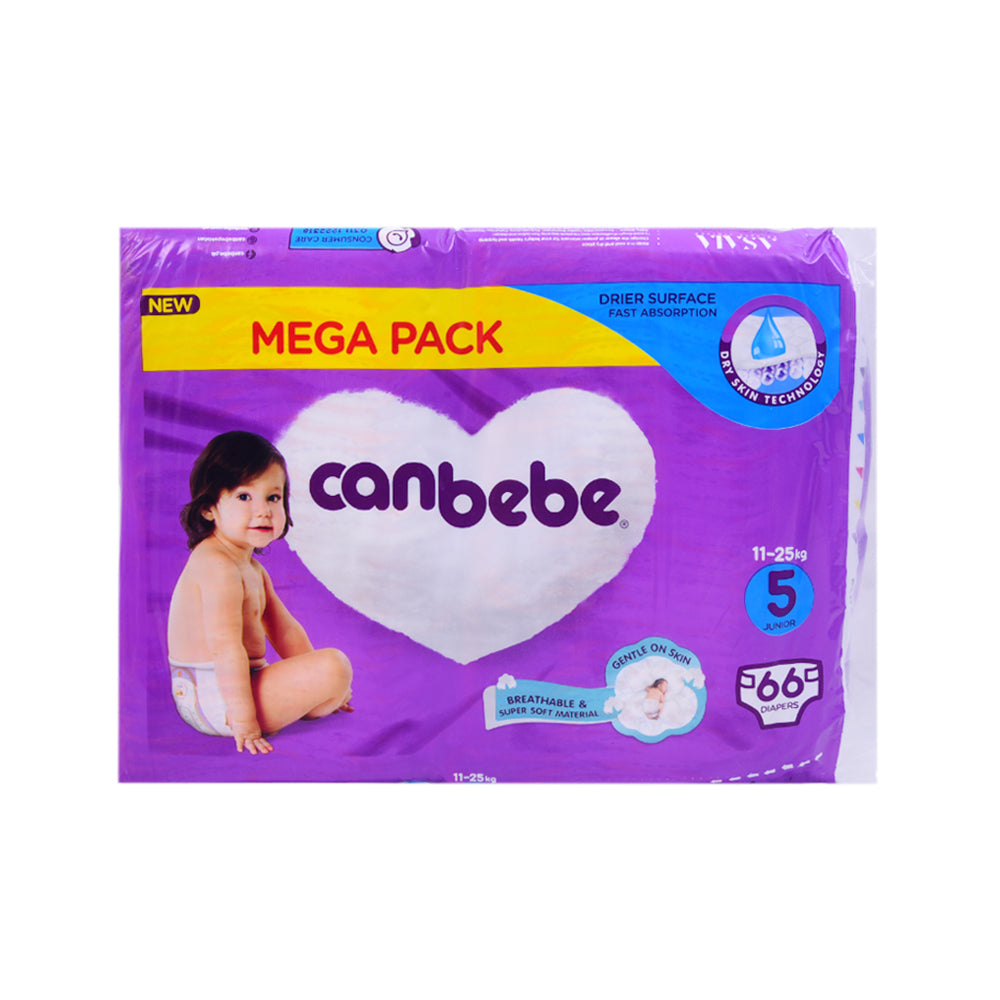CANBEBE DIAPER JUNIOR 66 PCS MEGA PACK Default Title - MamasJan Grocery Nonfood