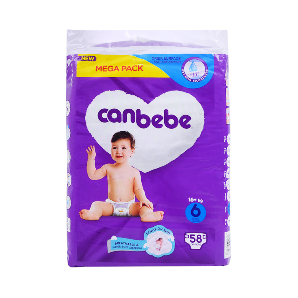 CANBEBE DIAPER EXTRA LARGE 58 PCS MEGA PACK Default Title - MamasJan Grocery Nonfood