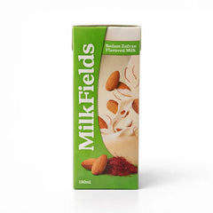 MILKFIELDS FLAVORED MILK BADAM ZAFRAN 180 ML Default Title - MamasJan Grocery Food