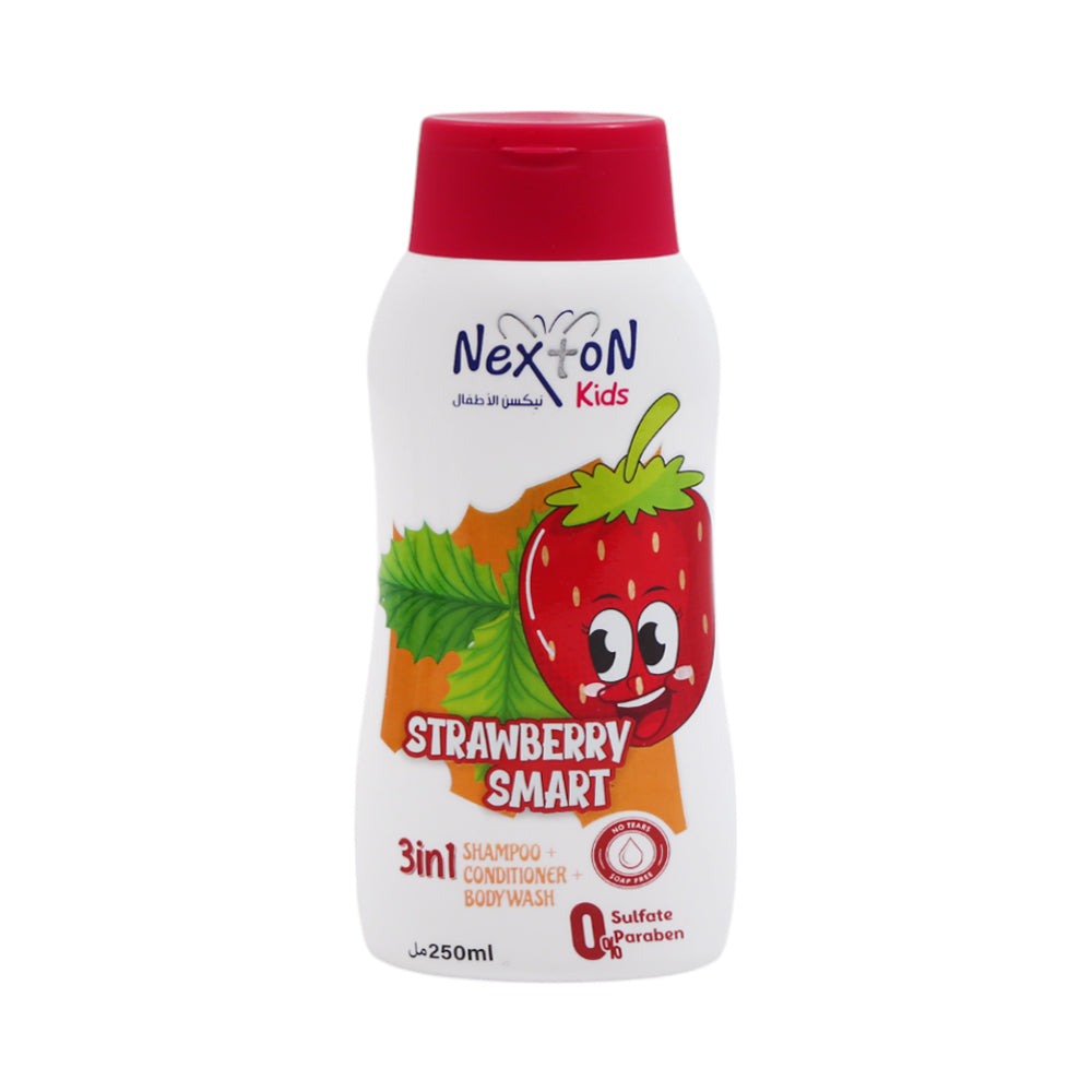 NEXTON KIDS SHAMPOO 3IN1 STRAWBERRY 250ML Default Title - MamasJan Non Grocery