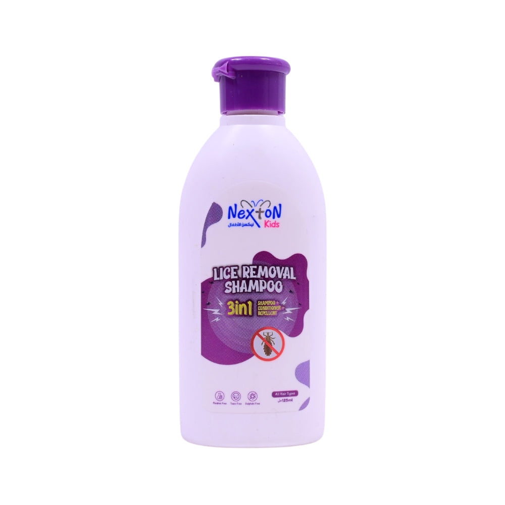 NEXTON KIDS LICE REMOVAL SHAMPOO 3 IN 1 125ML Default Title - MamasJan Baby Maternity Care