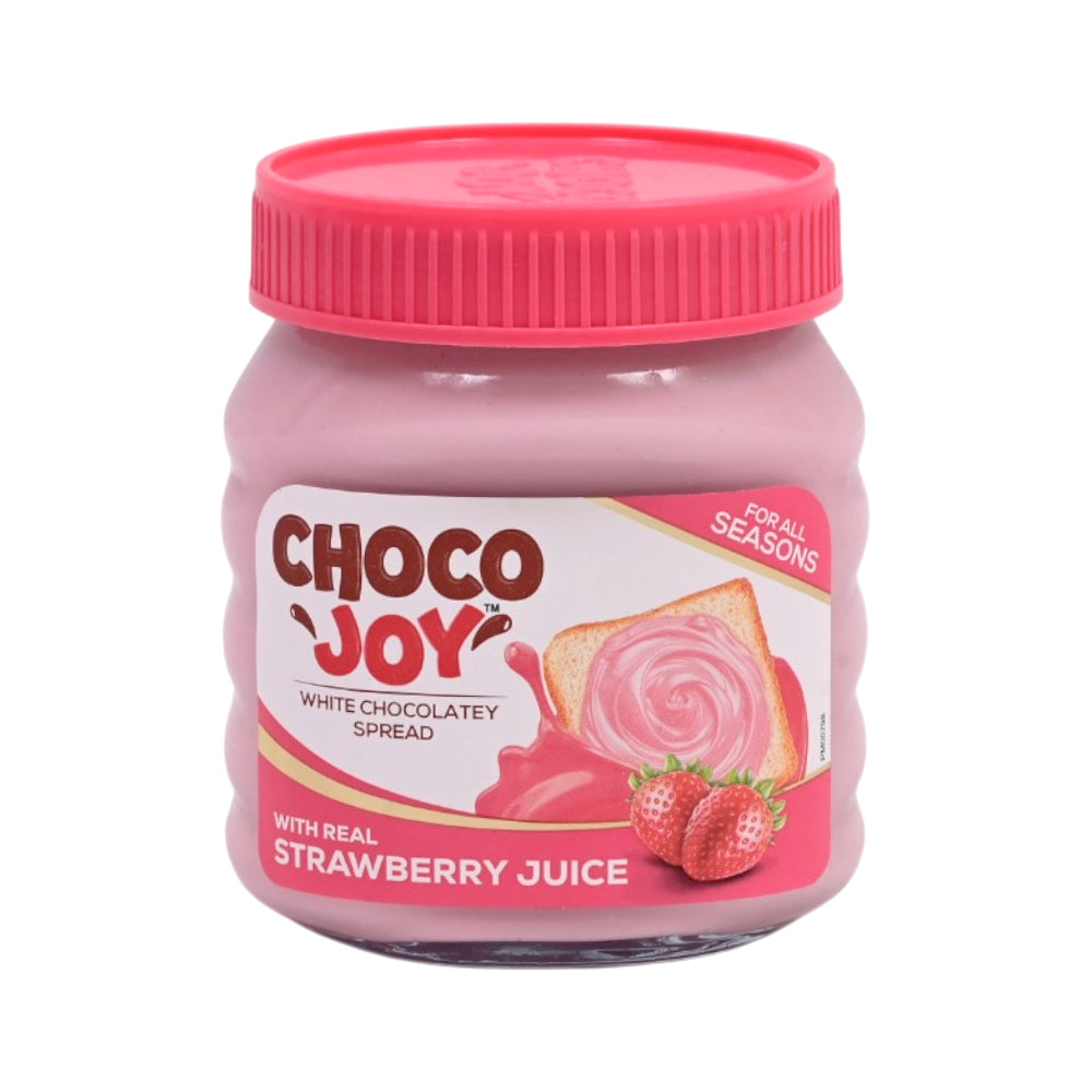 CHOCO JOY WHITE CHOCOLATEY SPREAD STRAWBERRY 350G Default Title - MamasJan Grocery Food