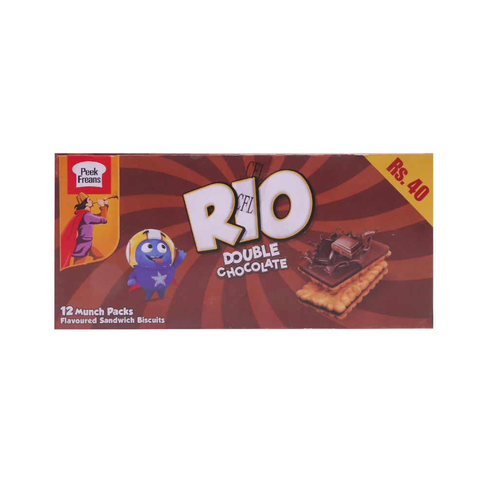 PEEK FREANS RIO DOUBLE CHOCOLATE MUNCH PACK 42 GM BOX 12PC Default Title - MamasJan GroceryFoods