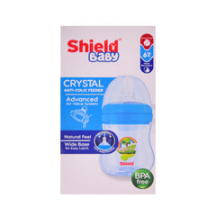 SHIELD BABY FEEDER CRYSTAL ANTI COLIC 180 ML Default Title - MamasJan Grocery Nonfood