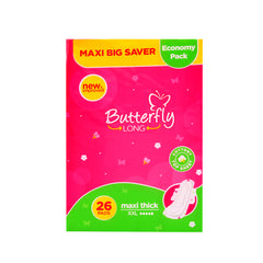 BUTTERFLY LONG BIG SAVER MAXI THICK XXL 26 PCS Default Title - MamasJan Grocery Nonfood