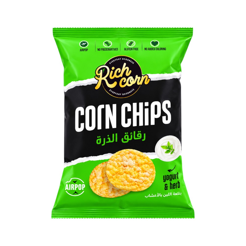 RICHCORN CORN CHIPS YOGURT & HERB 25 GM Default Title - MamasJan GroceryFoods