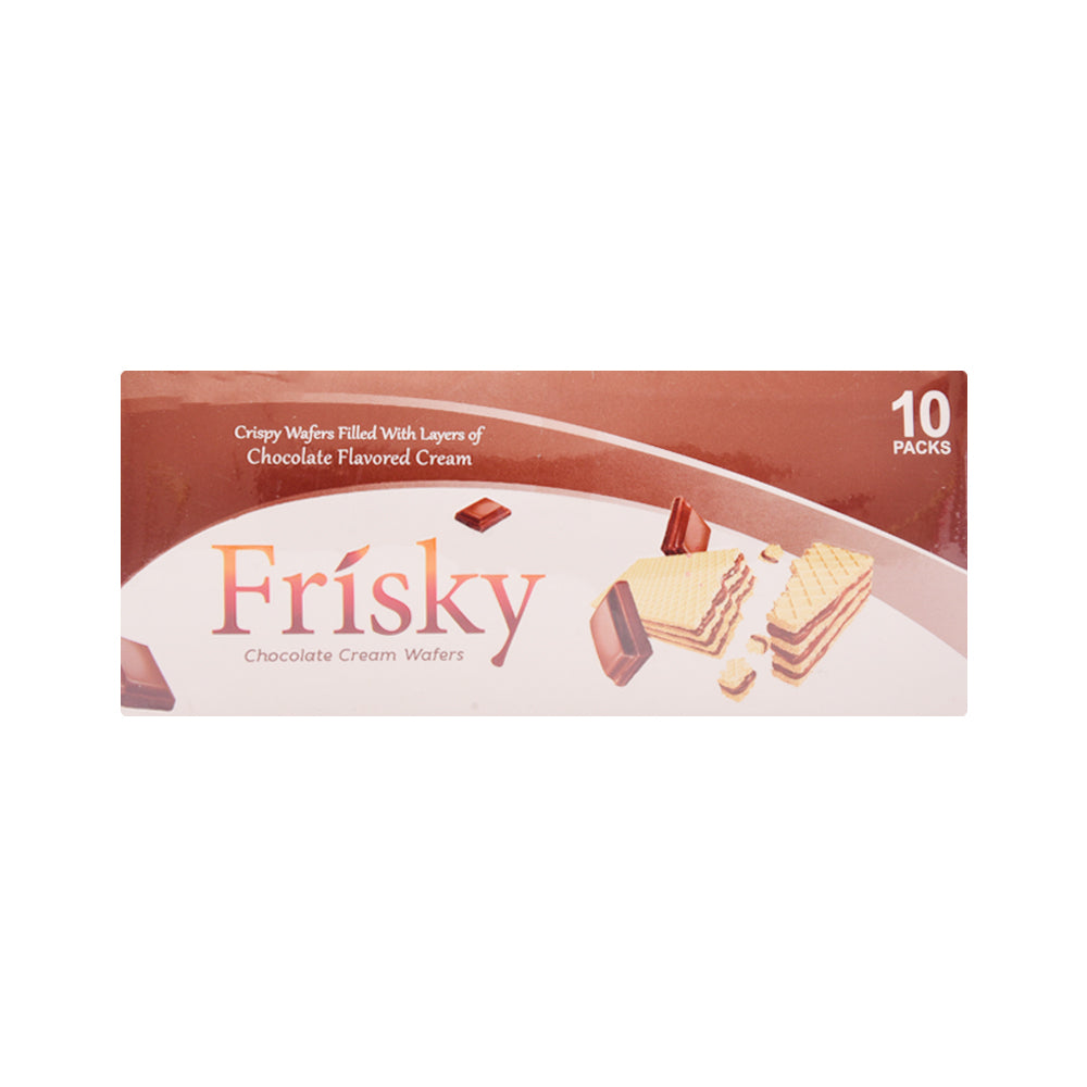 INOVATIVE FRISKY CHOCOLATE WAFER BISCUIT 23.6GM 10PC BOX Default Title - MamasJan GroceryFoods