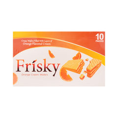 INOVATIVE FRISKY ORANGE WAFFER BISCUIT 23.6GM (BOX 10PC) Default Title - MamasJan GroceryFoods