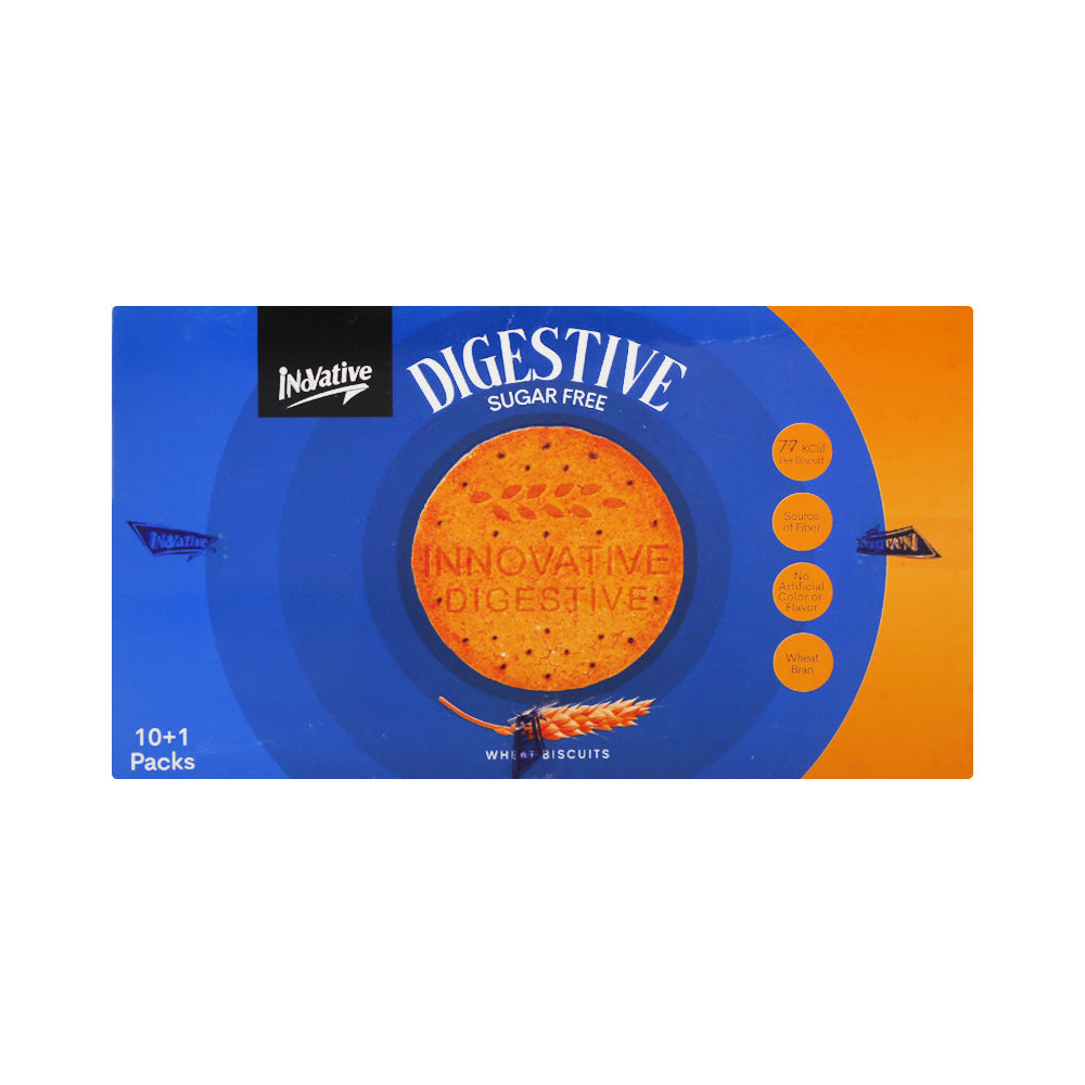 INOVATIVE DIGESTIVE BISCUIT SUGAR FREE 30 GM 10PCS BOX Default Title - MamasJan Grocery Food