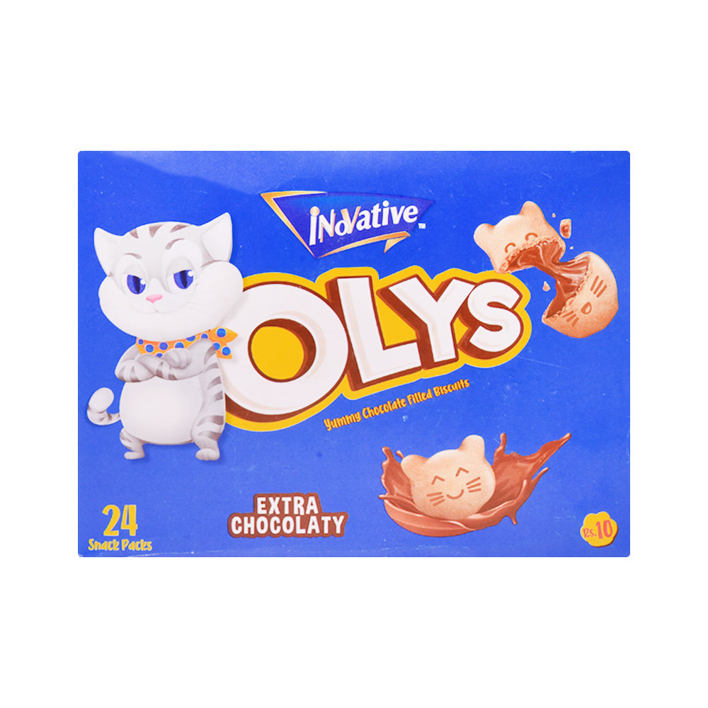 INOVATIVE OLYS CHOCOLATE BISCUIT 13.3 GM BOX 24PC Default Title - MamasJan GroceryFoods