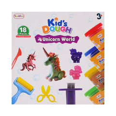 TKD-27 UNICORN WORLD PLAYDOUGH 18PC A.I Default Title - MamasJan Toys