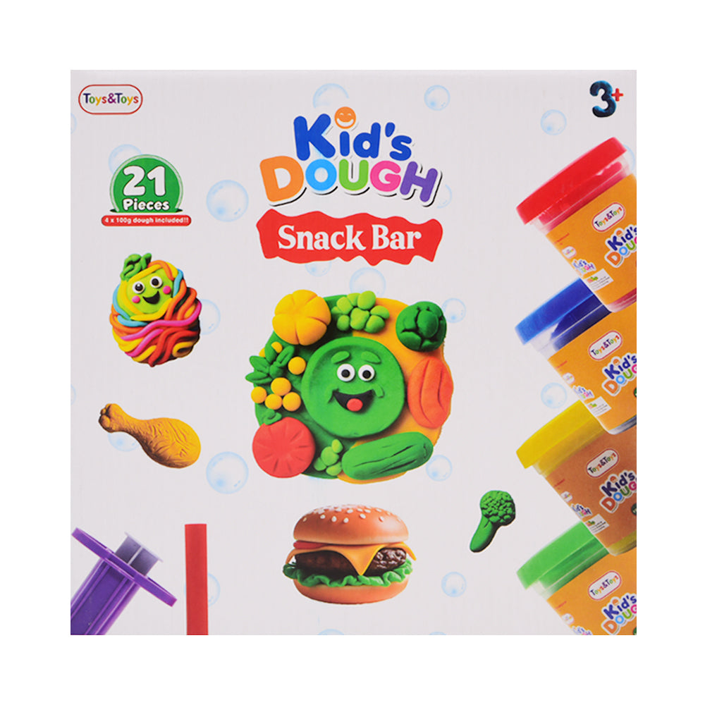 TKD-26 SNACK BAR PLAYDOUGH 21PC A.I Default Title - MamasJan Toys