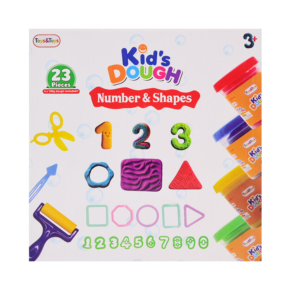 TKD-24 NUMBER N SHAPES PLAYDOUGH 23PC A.I Default Title - MamasJan Toys