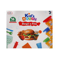 TKD-02 KIDS PLAYDOUGH BURGER N FRIES 16PC A.I Default Title - MamasJan Toys