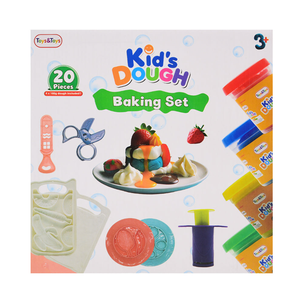 TKD-16 TNT KITCHEN SET PLAYDOUGH 20PC A.I Default Title - MamasJan Toys