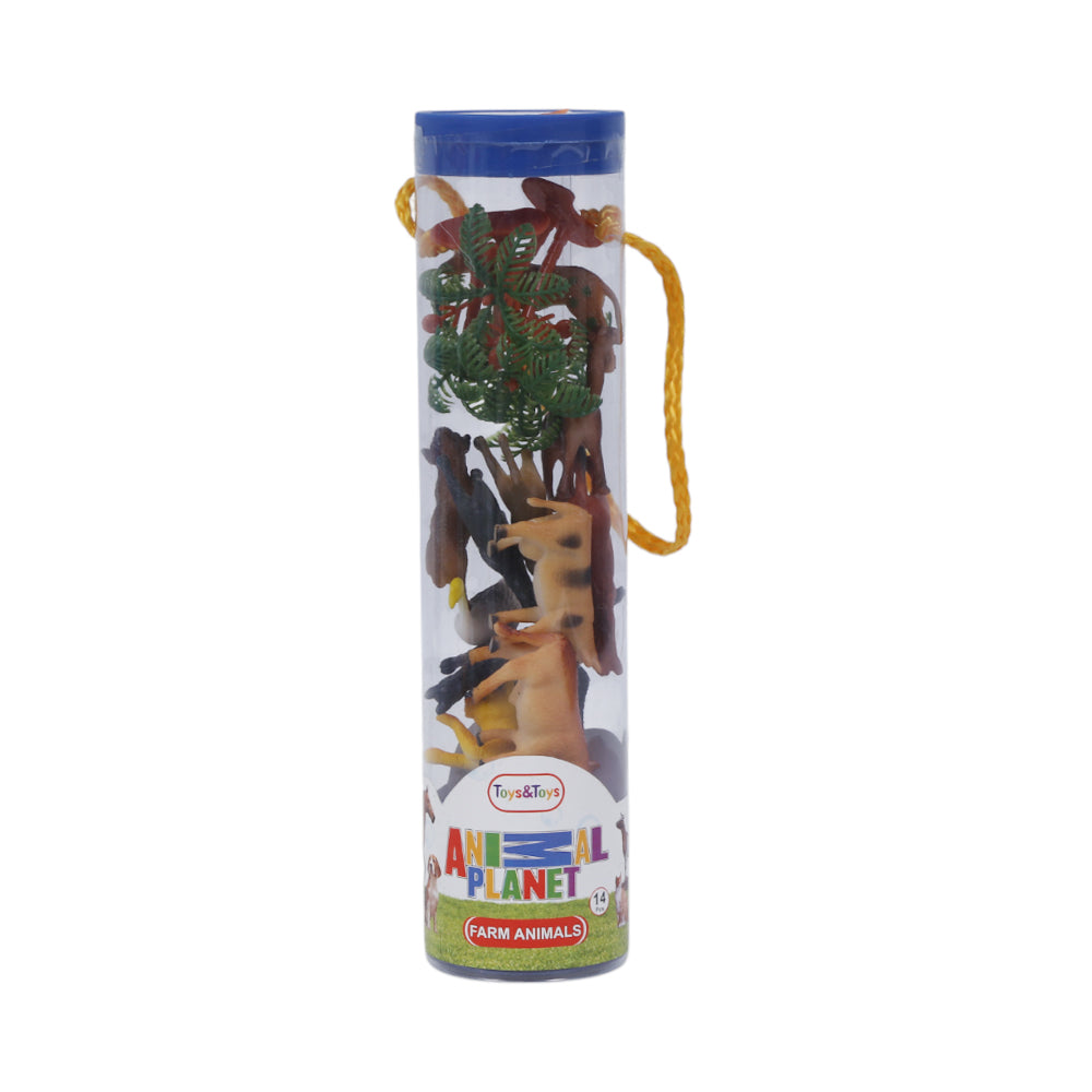 AP-01 FARM ANIMAL IN TUBE 14PCS A.I Default Title - MamasJan Toys