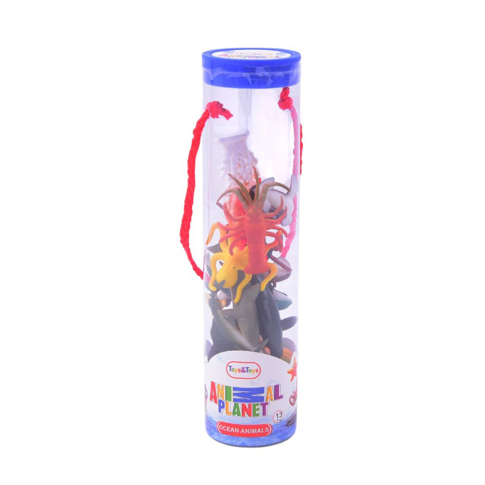 AP-02 OCEAN ANIMALS IN TUBE 14PCS A.I Default Title - MamasJan Toys