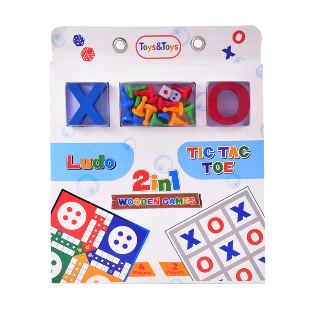 WLT-01 WOODEN 2IN1 GAME Default Title - MamasJan Toys