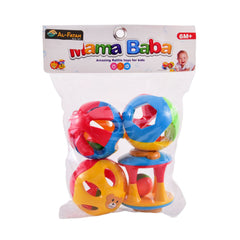 RA-15 MAMA BABA 4PC RATTLE SET Default Title - MamasJan Toys