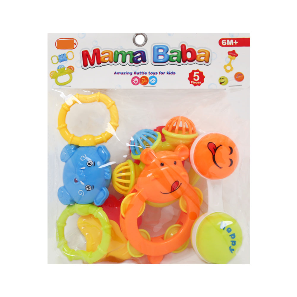RA-16 RATTLE SET 5PCS INPVC A.I Default Title - MamasJan Toys