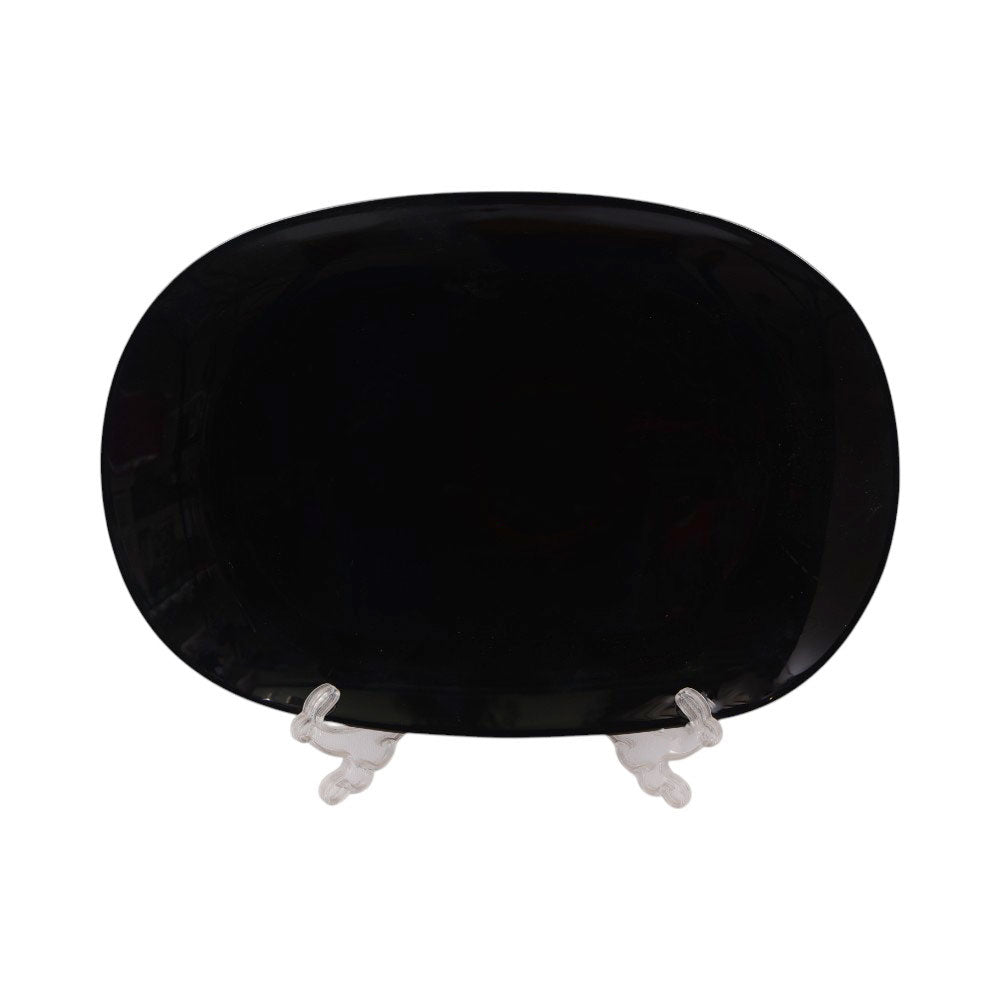 DISH 14 INCH OVAL TABLE TOP ELITE BLACK BNFYP140T Default Title - MamasJan Crockery