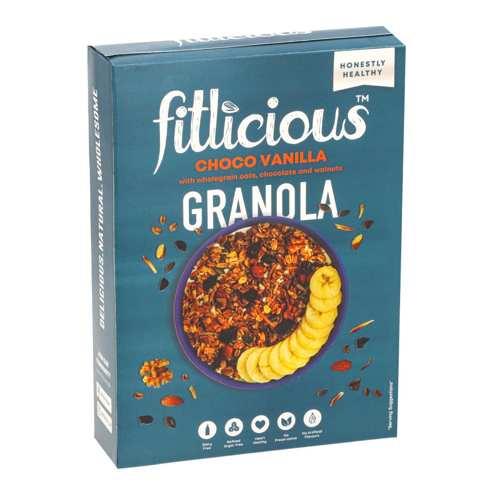 FITLICIOUS CHOCO VANILLA GRANOLA 300 GM Default Title - MamasJan Grocery Food