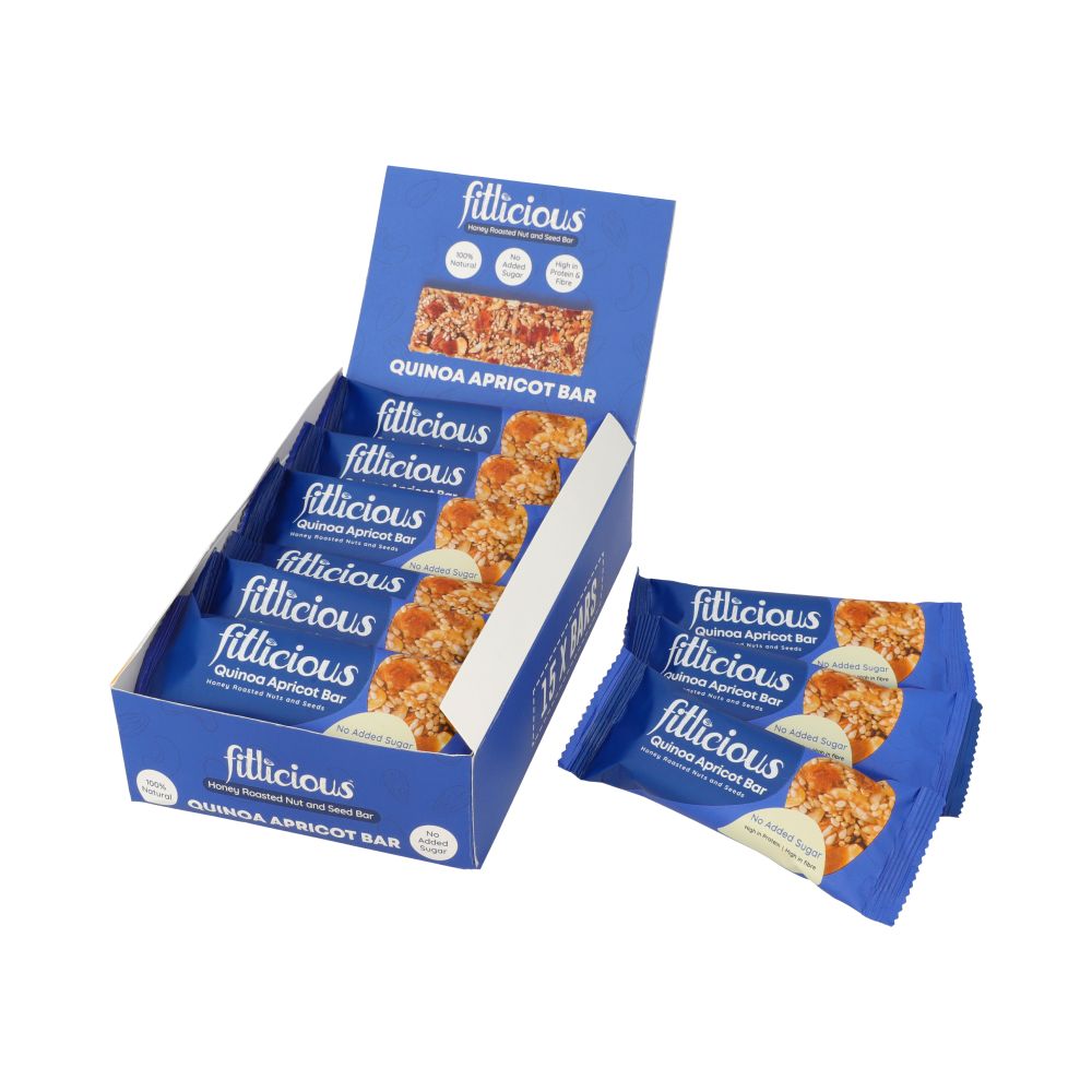 FITLICIOUS QUINOA APRICOT NUT BAR Default Title - MamasJan Grocery Food