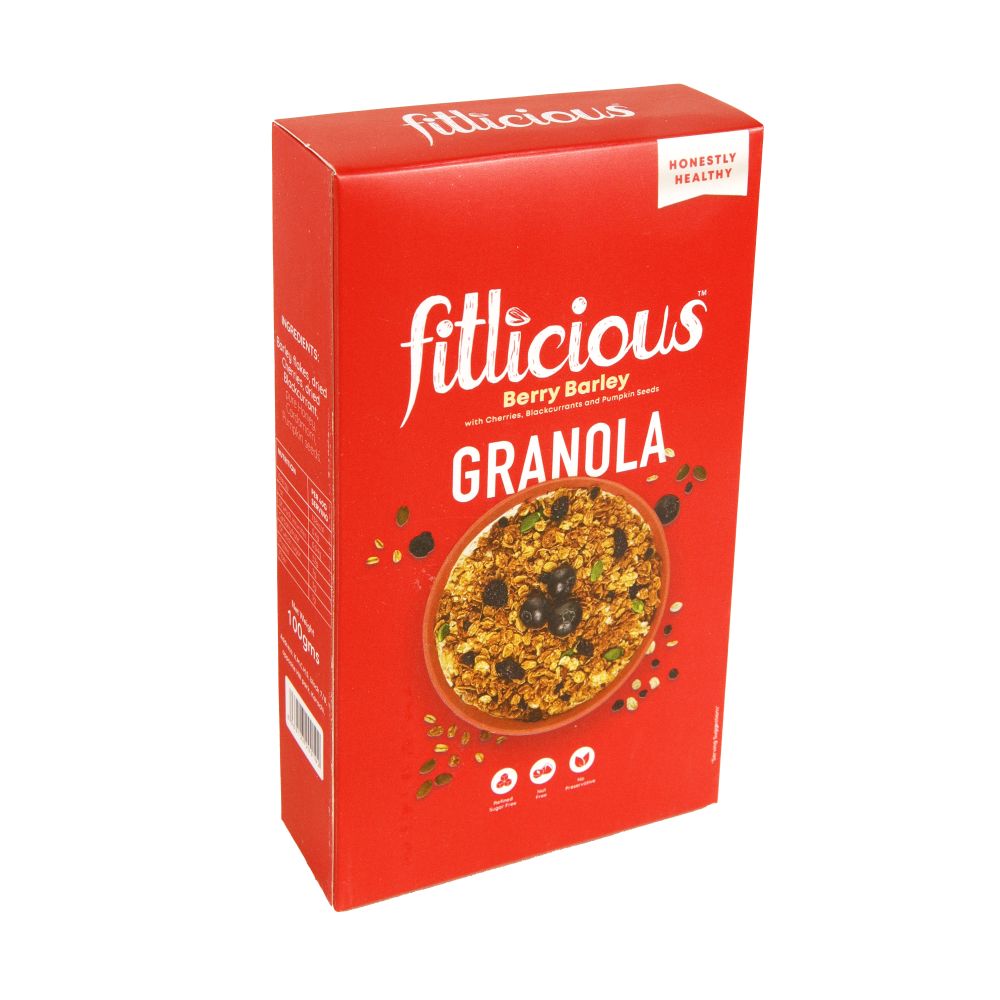 FITLICIOUS BERRY BARLEY GRANOLA 90 GM Default Title - MamasJan Grocery Food