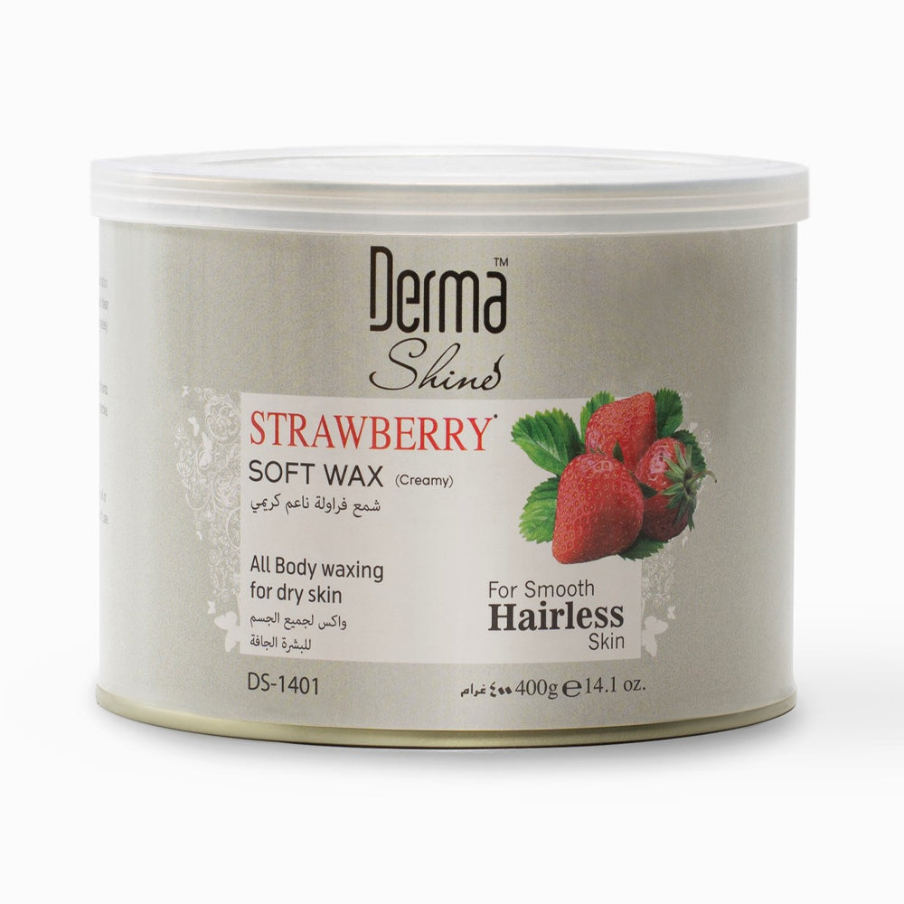 DERMA SHINE STRWABERRY SOFT WAX 400GM Default Title - MamasJan skincare