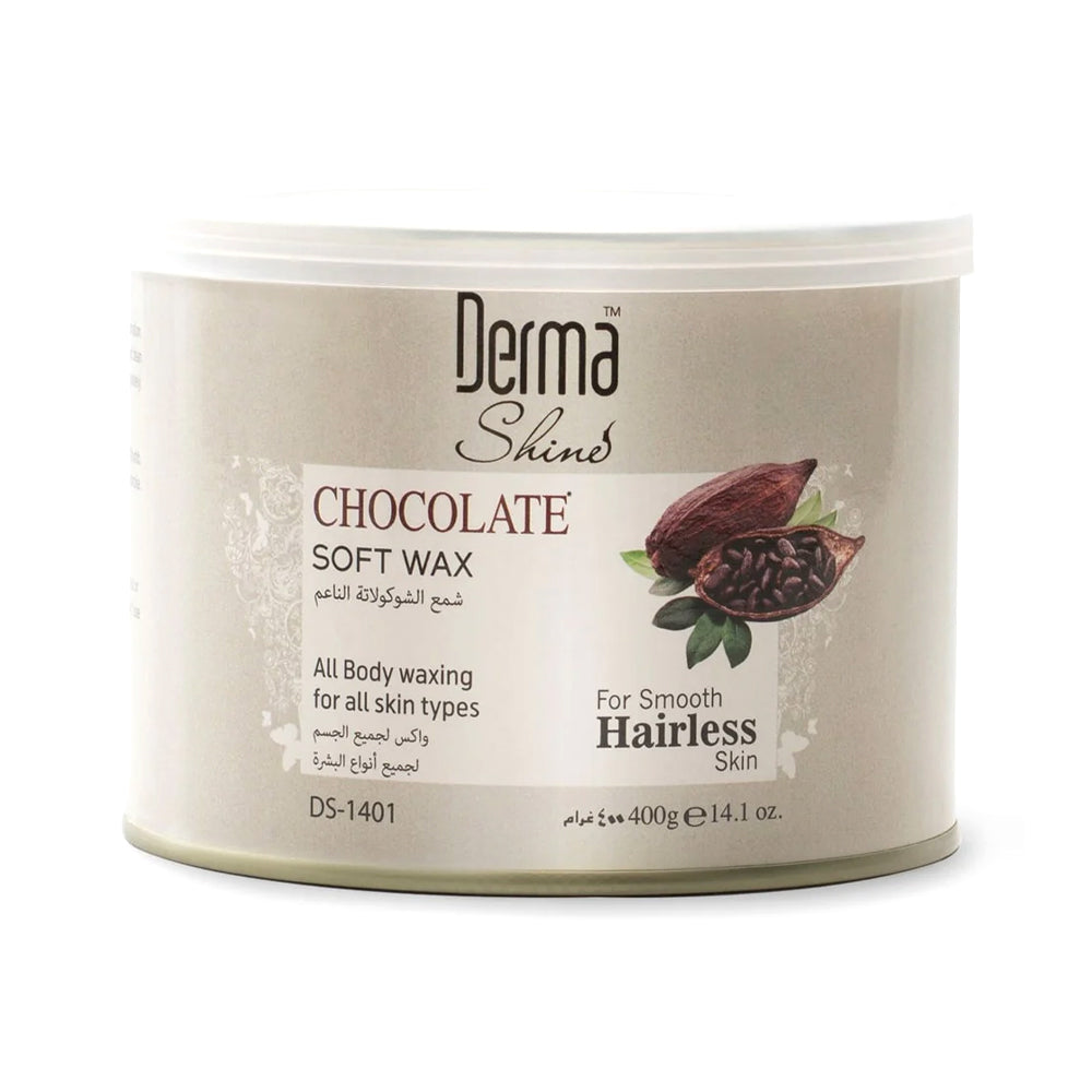 DERMA SHINE CHOCOLATE SOFT WAX 400GM Default Title - MamasJan skincare