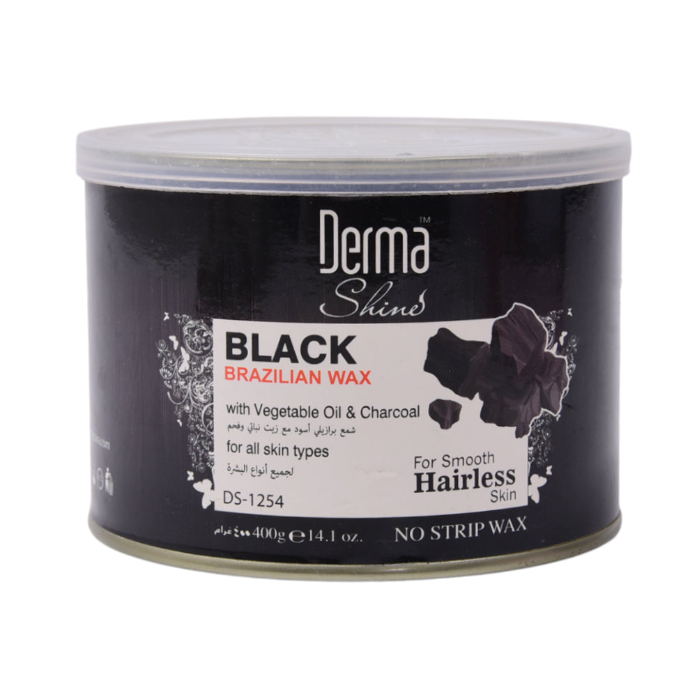 DERMA SHINE CHARCOAL BLACK BRAZILIAN WAX 400GM Default Title - MamasJan skincare