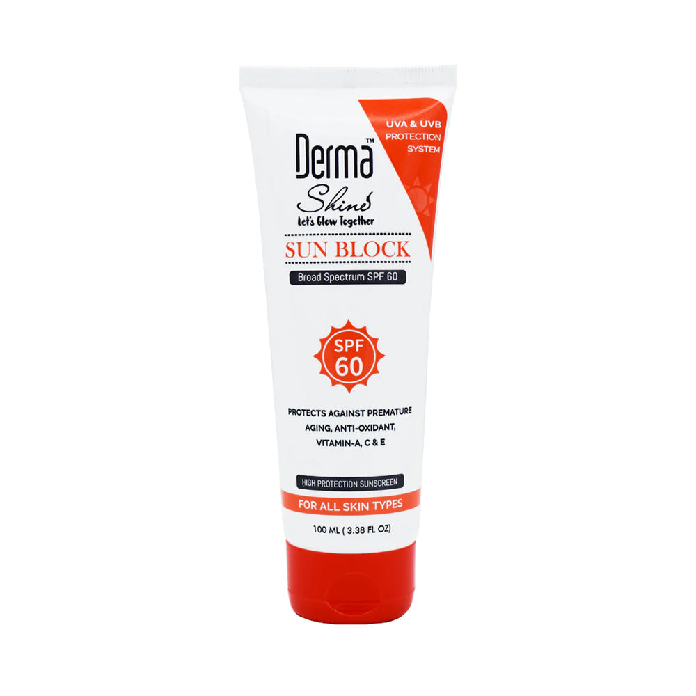 DERMA SHINE SUNBLOCK SPF60 100ML Default Title - MamasJan skincare