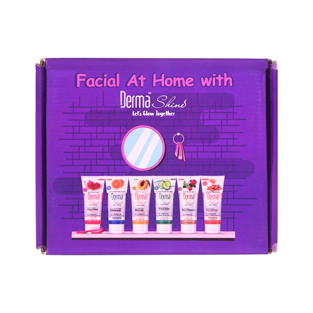 DERMA SHINE 6 IN 1 BRIGHTENING FRUIT FACIAL KIT Default Title - MamasJan skincare