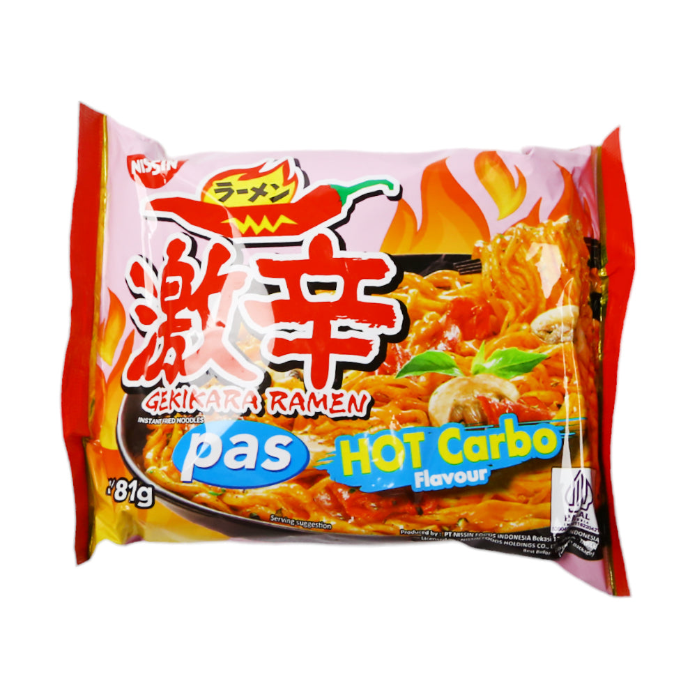 NISSIN GEKIKARA RAMEN HOT CARBO PAS 80 GM Default Title - MamasJan Grocery