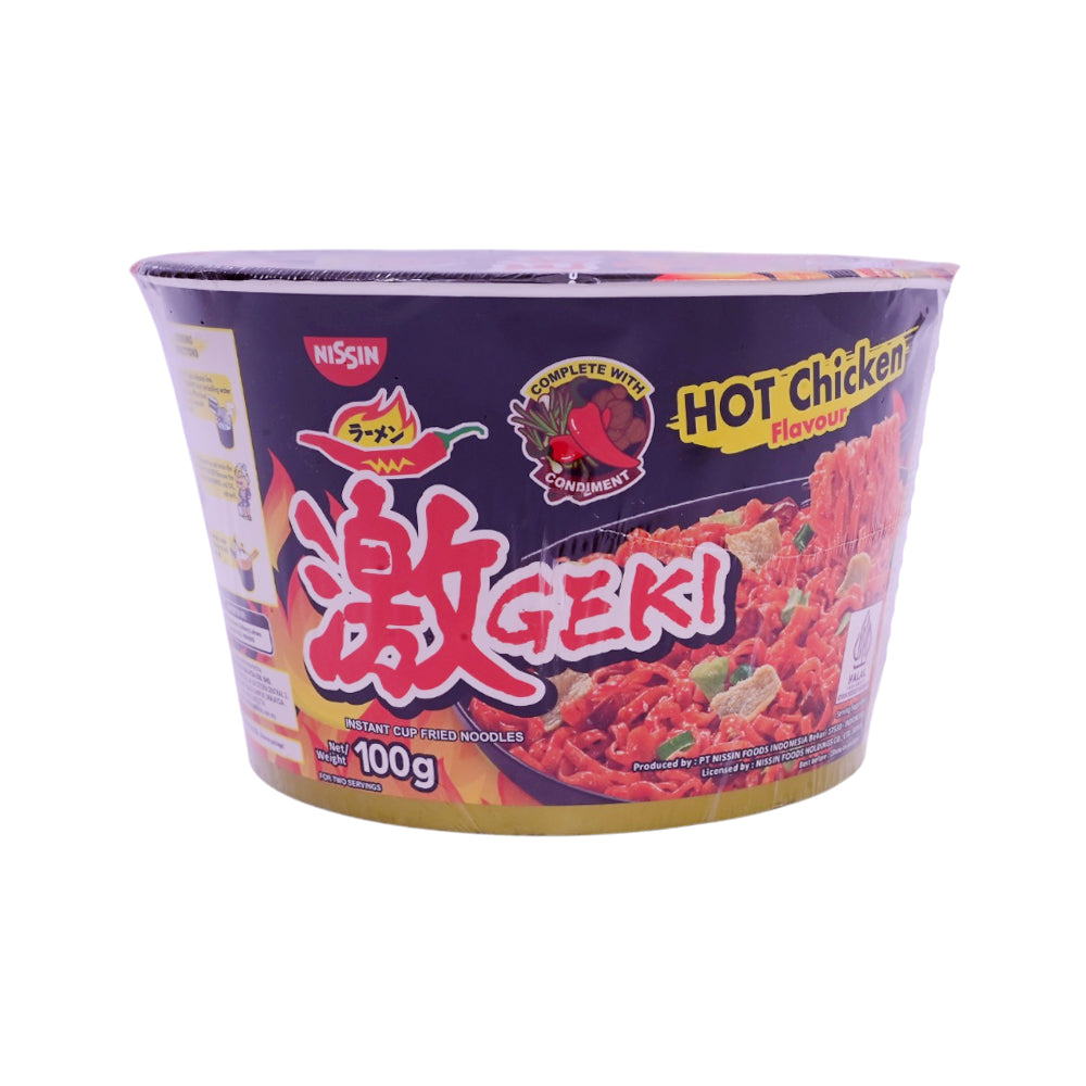 NISSIN GEKI HOT CHICKEN BOWL 100 GM Default Title - MamasJan GroceryFoods