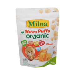 MILNA NATURE PUFFS ORGANIC CHEESE 15 GM Default Title - MamasJan Grocery Food