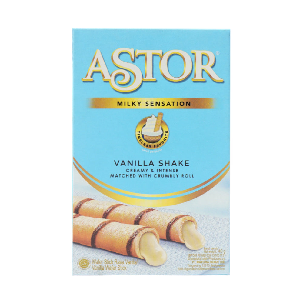 ASTOR WAFER SKINNY ROLL VANILLA 40 GM BASIC Default Title - MamasJan Grocery