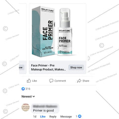 Face Primer - Pre-Makeup Product, Makeup Enhancer, Gives Smooth & Spotless Skin