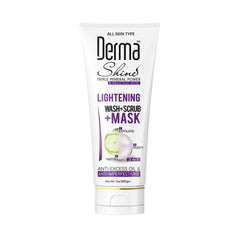 DERMA SHINE 3IN1 WASH AND SCRUB AND MASK TUBE 200G PC Default Title - MamasJan skincare