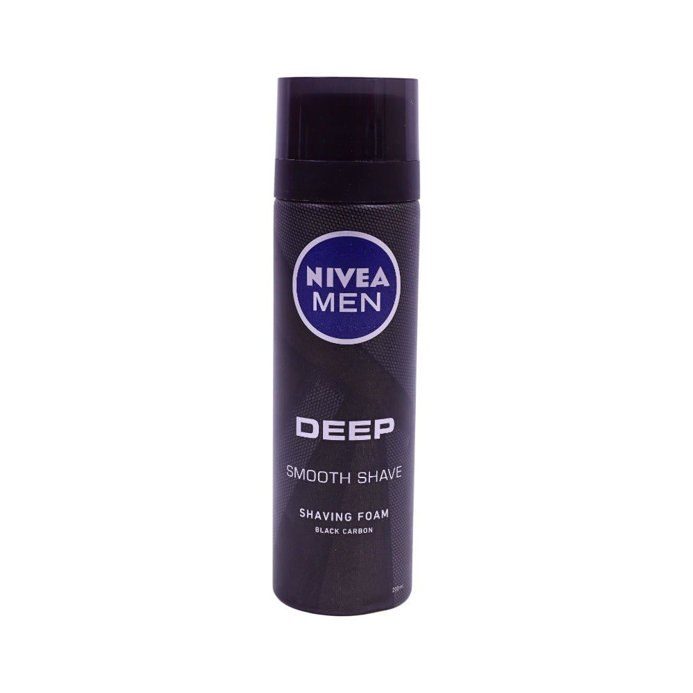 NIVEA MEN DEEP SMOOTH SHAVING FOAM 200 ML Default Title - MamasJan Grocery Nonfood