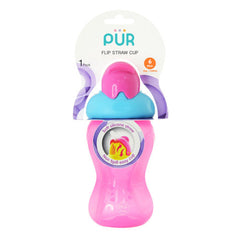 PUR FLIP FLAP STRAW CUP 12+M 9005 Default Title - MamasJan Grocery Nonfood