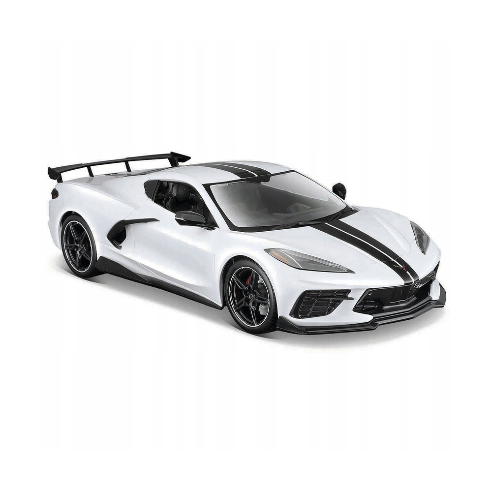 31534WT 1.24 2020 CHEV CORVETTE STINGRAY WHITE Default-Title - MamasJan Toys
