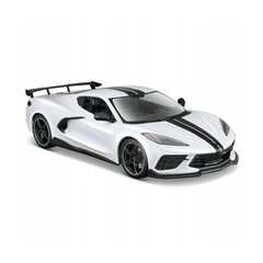 31534WT 1.24 2020 CHEV CORVETTE STINGRAY WHITE Default-Title - MamasJan Toys